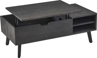 Produktbild von Couchtisch Justine - 120x60x45cm - verstellbar - mit Ablage - dunkelbraun