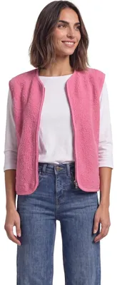 Produktbild von Street One Teddy-Weste mit Zipper und Corddetails warm blush 36