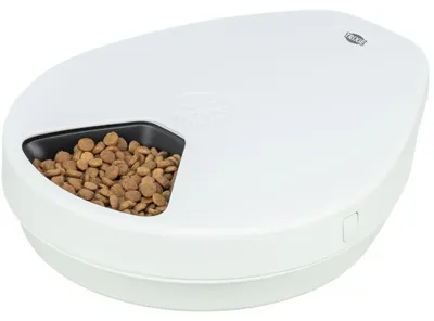 Produktbild von TRIXIE Futterautomat TX4+1 (F10) für Hunde und Katzen mit Kühlung für Nassfutter - 5 × 0,29 L/35,5 × 10 × 30,8 CM