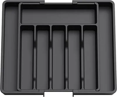 Immagine prodotto di Portaoggetti in plastica 57x38x5 cm, nero