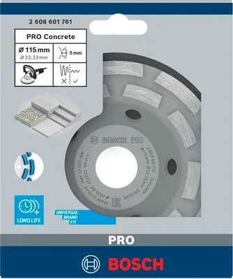 Produktbild von PRO Concrete Topfscheibe, 50 x 115 mm, 22,23 mm