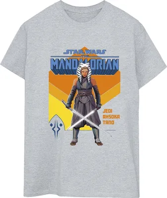 Produktbild von Star Wars - "The Mandalorian Jedi" T-Shirt für Damen BI45820 (XXL) (Grau)