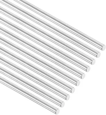 Obrázok produktu pre Oceľová rúrka – nerezová oceľ 304 – 16 dielov, 420 mm – strieborná