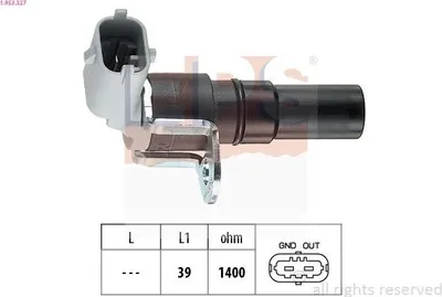 Produktbild von EPS 1.953.327 Kurbelwellensensor Impulsgeber für OPEL Corsa C Schrägheck (X01)