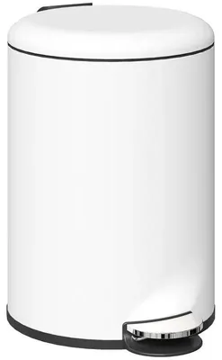 Image de Poubelle de 20 litres - Pédaleuse - Bac intérieur - Résistante aux traces de doigts - Fermeture en douceur - Plastique - Vert armée