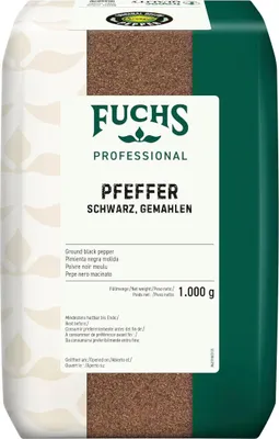 Zdjęcie produktu dla Fuchs Professional pieprz czarny mielony owocowy pikantny 1000g