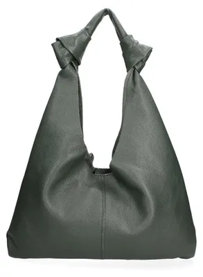 Zdjęcie produktu dla Damska Torba na Ramię ze Skóry Naturalnej Dollaro Italy Zamknięcie Magnetyczne Bianco UNICA 40x42x2 cm