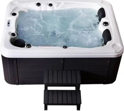 Produktbild von HOME DELUXE - Outdoor Whirlpool BEACH plus Treppe und Thermoabdeckung
