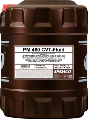 Produktbild von PEMCO iMATIC 460 CVT-Fluid ATF CVT Automatikgetriebeöl Synthetiköl Gelb 20L PM0460-20