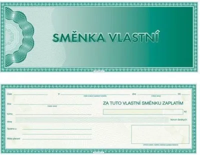 Obrázek produktu pro Směnky vlastní zaplatím 10 listů