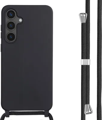 Immagine prodotto di Custodia in silicone imoshion con cinturino Samsung Galaxy S24 FE - Nero
