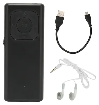 Immagine prodotto di Lettore MP3, audio di alta qualità senza perdita di dati, supporta scheda di memoria da 64 GB, portatile, mini lettore musicale ideale per studio, lavoro e relax, colore nero