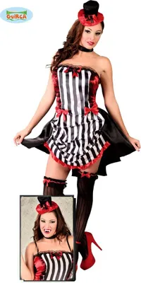 Produktbild von y Burlesque Saloon Girl Kostüm für Damen Gr. S/M, Größe:M