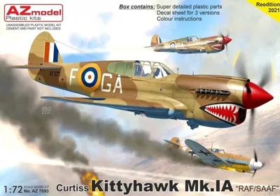 Obrázek produktu pro 1:72 Curtiss Kittyhawk Mk.Ia „RAF/SAAF“.