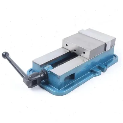 Obrázok produktu pre Strojový zverák – zverák na frézovanie/vŕtanie/CNC – šírka čeľustí 160 mm – max. otvor 160 mm – upínacia sila 29 kN – presnosť 0,05 mm – liatina + oceľ 45 – modrý