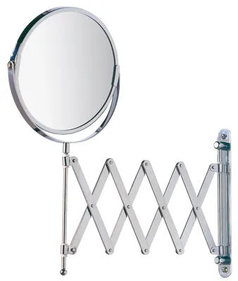 Obrázok produktu pre WENKO kozmetické zrkadlo na líčenie teleskopické nástenné kúpeľňa WC Make UP 3x zväčšenie