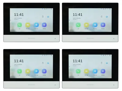 Image de Moniteur intégré, prise en charge multilingue, connectivité Wi-Fi et PoE, 4 unités