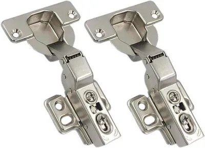 Zdjęcie produktu dla Cicho zamykające się zawiasy o grubości 40 mm z amortyzatorem hydraulicznym do szafek kuchennych i szaf na ubrania – 2 sztuki