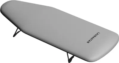 Produktbild von LauraStar Bügelbrett XS Board, 100% Baumwolle, 82x31x13 cm, 2 kg, platzsparend zusammenklappbar auf 4 cm Höhe, flexibel aufstellbar.