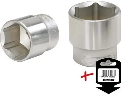 Obrázok produktu pre KS Tools 917.1414-E, Pätica, 1/4", Metrický, 1 hlava/hlavy, 14 mm, Chrómovo-vanádová oceľ