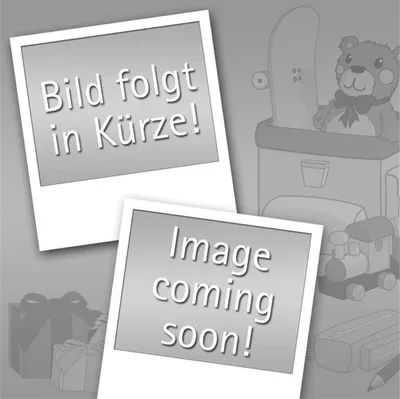 Two placeholder images are shown, one with German text and another with English text, overlaid on a background with illustrations of toys and gifts.