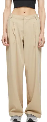 Obrázok produktu pre Dámske nohavice Urban Classics Ladies Ultra Wide Pleat-Front wetsand - 28