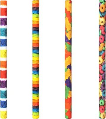 Immagine prodotto di Asta per la schiuma d'acqua - spaghetti Candy, mix di 4 colori