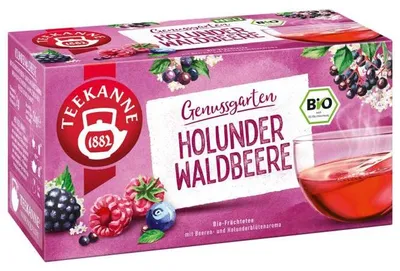 Obrázok produktu pre TEEKANNE 4009300080893 TEEKANNE Genussgarten HOLUNDER WALDBEERETee 18 Portionen