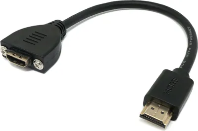 Immagine prodotto di SYSTEM-S Cavo HDMI 1.4 25 cm da spina a spina di tipo A a vite nero