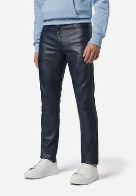 Immagine prodotto di Pantaloni uomo in pelle jeans Ricano SLIM FIT - Blu / 34