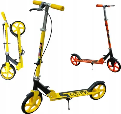 Produktbild von Roller, große Räder, 20 cm, für Kinder und Erwachsene, faltbar, mit Handbremse
