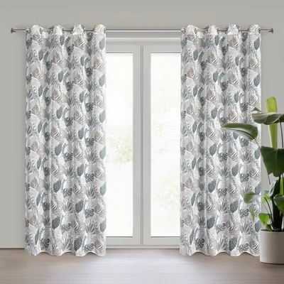Zdjęcie produktu dla Eurofirany 461417, Przezroczysty, Biały, Wzór, Poliester, Oczko, 70 g/m²