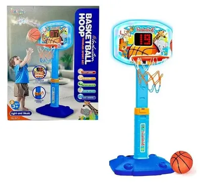Image de Panier de basket et tableau d'affichage avec lumière et son