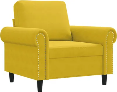 Produktbild von vidaXL Sessel Gelb 60 cm Samt