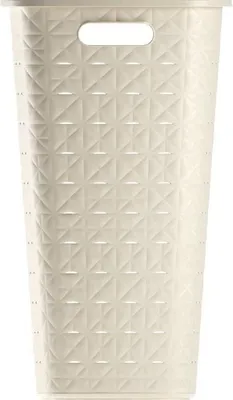 Zdjęcie produktu dla Skrzynia na Pranie Curver Softex, 56 L, Beige, Kosz na Bieliznę