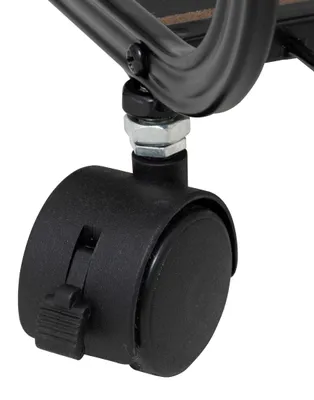 Produktbild von Rollregal NOIR, 2-stufig, Metall, 43,3 x 28 x 53 cm