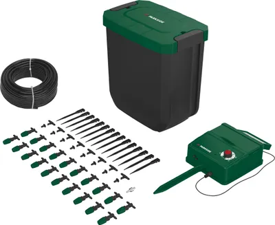 Produktbild von PARKSIDE Solar-Bewässerungs-Set Garten Wassersystem 14 Bewässerungsprofile