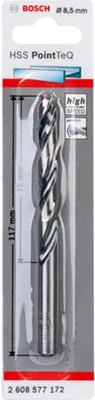 Zdjęcie produktu dla Bosch 2 608 577 172, Wiertarka, Wiertło spiralne, 8,5 mm, 117 mm, Żeliwo, Stal, 7,5 cm