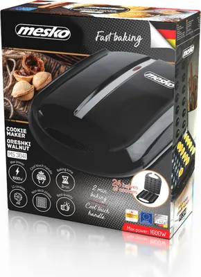 Obrázok produktu pre Mesko MS 3041 Elektrická forma na praženie orechov 24 ks XL 1600W