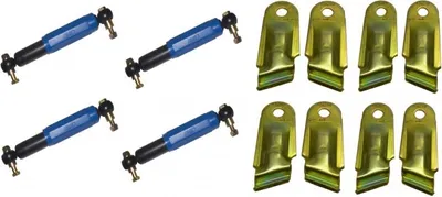 Produktbild von 4 x AL-KO Octagon Achsstoßdämpfer Stoßdämpfer BLAU + 4 x Halter