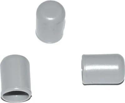 Produktbild von 100 x Kappe für Rundrohr D=8 mm L=12 mm grau PVC