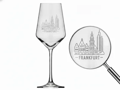 Produktbild von Valhalla Weinglas Frankfurt Gravur 350ml spülmaschinenfest