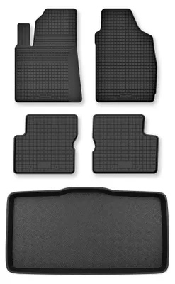 Obrázek produktu pro Vaničkové autokoberce + vana kufru pro: Fiat Panda III 2012- hatchback 5 ks