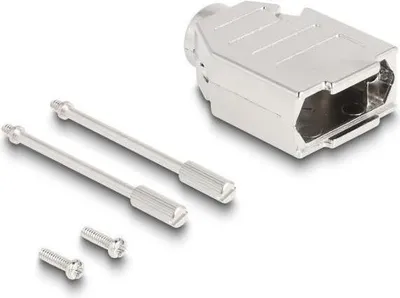 Immagine prodotto di Alloggiamento D-Sub per connettore maschio o femmina a 9 pin, plastica, diametro cavo 11 mm