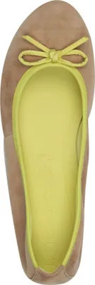 Produktbild von Tamaris Damen Ballerina Velours Leder Schleife TOUCHit Fußbett 1-22166-44, Größe:40 EU, Farbe:Braun
