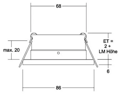 Produktbild von Brumberg Leuchten Einbaumodul rund 37005070