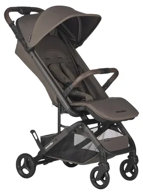 Productafbeelding van Easywalker Miley Go kinderwagen – licht en compact, inklapbaar met één hand, verstelbare ligpositie, inclusief regenbescherming en schoudergordel, kleur: kastanjebruin