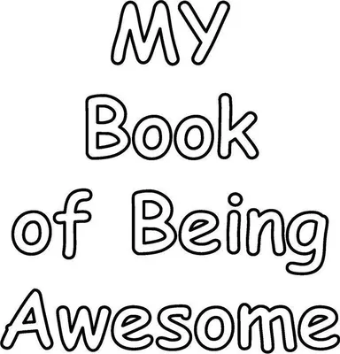 Produktbild von My Book of Being Awesome