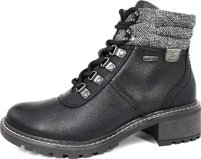 Produktbild von Jana Damenschuhe Stiefeletten Schnürer Stiefel Schwarz Freizeit, Schuhgröße:37 EU