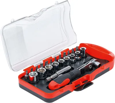 Obrázek produktu pro BGS technic Bit / Socket Set, Chrom-vanadiová ocel, 380 mm, 380 g